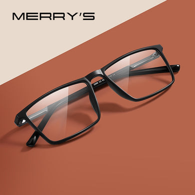 MERRYS DESIGN Men Square Glasses Frame Myopia Prescription Optical Eyewear Acetate Frames S2206