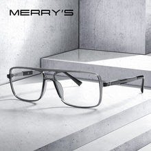 Load image into Gallery viewer, MERRYS DESIGN Men Square Glasses Frames Aluminum Temples Myopia Prescription Optical Eyewear S2510