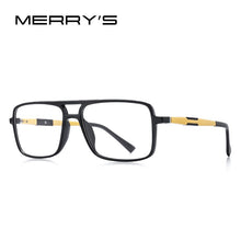 Load image into Gallery viewer, MERRYS DESIGN Men Square Glasses Frames Aluminum Temples Myopia Prescription Optical Eyewear S2510