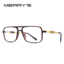 Load image into Gallery viewer, MERRYS DESIGN Men Square Glasses Frames Aluminum Temples Myopia Prescription Optical Eyewear S2510