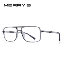 Load image into Gallery viewer, MERRYS DESIGN Men Square Glasses Frames Aluminum Temples Myopia Prescription Optical Eyewear S2510