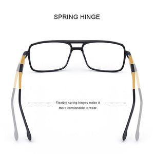 MERRYS DESIGN Men Square Glasses Frames Aluminum Temples Myopia Prescription Optical Eyewear S2510