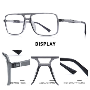 MERRYS DESIGN Men Square Glasses Frames Aluminum Temples Myopia Prescription Optical Eyewear S2510