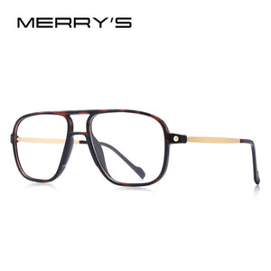 MERRYS DESIGN Men Square Glasses Frames Ultralight Myopia Prescription Optical Eyewear S2815