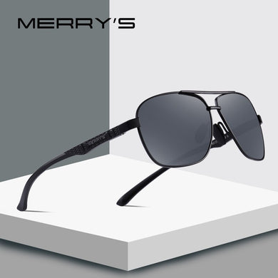 MERRYS DESIGN Men HD Polarized Sunglasses Aviation Alloy Frame HD Polarized Sunglasses For Men Driving UV400 Protection S8157