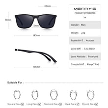 Load image into Gallery viewer, MERRYS DESIGN Men HD Polarized Sunglasses Sports Fishing Eyewear Aluminum Alloy Legs UV400 Protection S8186
