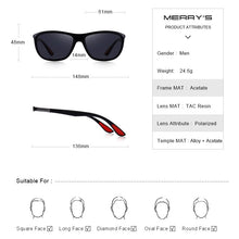 Load image into Gallery viewer, MERRYS DESIGN Men HD Polarized Sunglasses Sports Fishing Eyewear UV400 Protection S8310