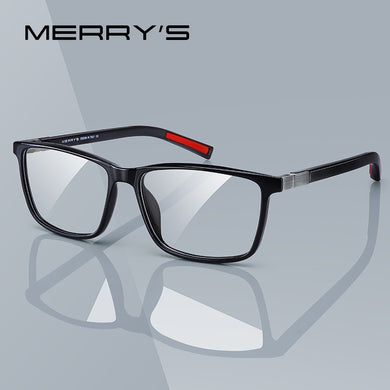 MERRYS DESIGN Men  Acetate Glasses Frame Myopia Prescription Eyeglasses Spring Hinge Silicone Temple Tip S2518