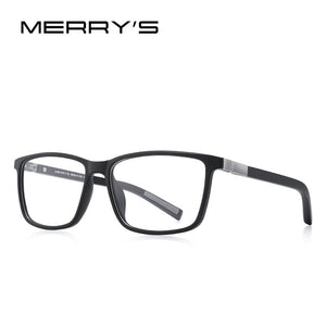 MERRYS DESIGN Men  Acetate Glasses Frame Myopia Prescription Eyeglasses Spring Hinge Silicone Temple Tip S2518