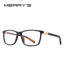Load image into Gallery viewer, MERRYS DESIGN Men  Acetate Glasses Frame Myopia Prescription Eyeglasses Spring Hinge Silicone Temple Tip S2518