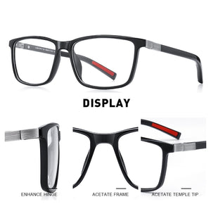 MERRYS DESIGN Men  Acetate Glasses Frame Myopia Prescription Eyeglasses Spring Hinge Silicone Temple Tip S2518