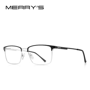 MERRYS DESIGN Men  Alloy Optics Glasses Frames Male Square Ultralight Myopia Prescription Glasses Business Style S2119