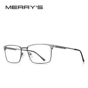 MERRYS DESIGN Men  Alloy Optics Glasses Frames Male Square Ultralight Myopia Prescription Glasses Business Style S2119