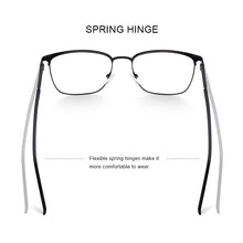 Carica l&#39;immagine nel visualizzatore di Gallery, MERRYS DESIGN Men  Alloy Optics Glasses Frames Male Square Ultralight Myopia Prescription Glasses Style S2058
