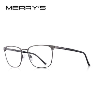 MERRYS DESIGN Men  Alloy Optics Glasses Frames Male Square Ultralight Myopia Prescription Glasses Style S2058