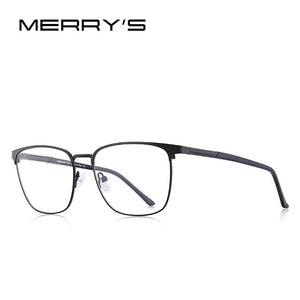 MERRYS DESIGN Men  Alloy Optics Glasses Frames Male Square Ultralight Myopia Prescription Glasses Style S2058