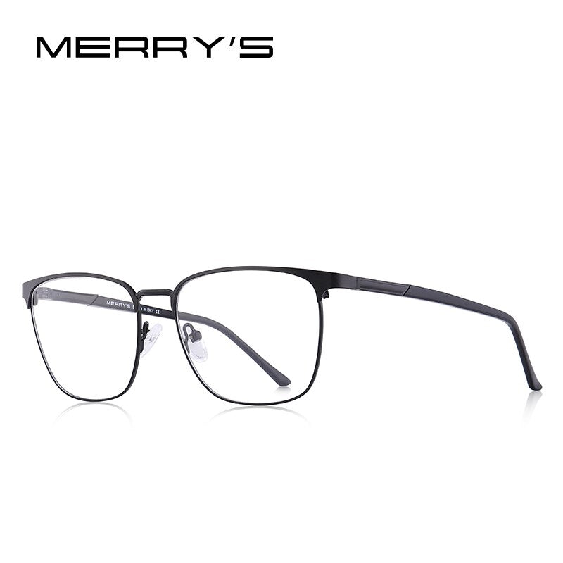 MERRYS DESIGN Men  Alloy Optics Glasses Frames Male Square Ultralight Myopia Prescription Glasses Style S2058