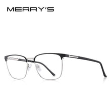 Carica l&#39;immagine nel visualizzatore di Gallery, MERRYS DESIGN Men  Alloy Optics Glasses Frames Male Square Ultralight Myopia Prescription Glasses Style S2058