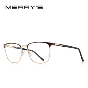 MERRYS DESIGN Men  Alloy Optics Glasses Frames Male Square Ultralight Myopia Prescription Glasses Style S2058