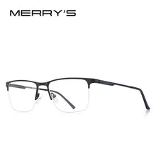 Load image into Gallery viewer, MERRYS DESIGN Men  Alloy Optics Glasses Frames Male Square Ultralight Myopia Prescription Half Frame Glasses S2009