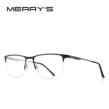 Load image into Gallery viewer, MERRYS DESIGN Men  Alloy Optics Glasses Frames Male Square Ultralight Myopia Prescription Half Frame Glasses S2009
