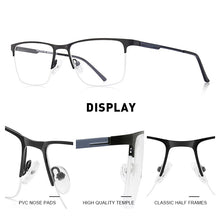 Load image into Gallery viewer, MERRYS DESIGN Men  Alloy Optics Glasses Frames Male Square Ultralight Myopia Prescription Half Frame Glasses S2009