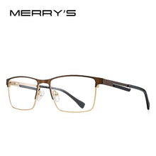 Load image into Gallery viewer, MERRYS DESIGN Men  Glasses Frame Business Style Titanium Alloy Square Frames Myopia Prescription Eyeglasses S2152