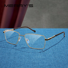Carica l&#39;immagine nel visualizzatore di Gallery, MERRYS DESIGN Men  Glasses Frame Myopia Prescription Eyeglasses Optical Frame Business Style S2107