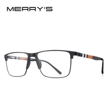 Load image into Gallery viewer, MERRYS DESIGN Men  Square Glasses Frame Business Style Titanium Alloy Acetate Legs Myopia Prescription Eyeglasses S2255