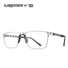 Load image into Gallery viewer, MERRYS DESIGN Men  Square Glasses Frame Business Style Titanium Alloy Acetate Legs Myopia Prescription Eyeglasses S2255