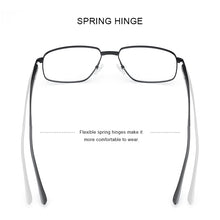 Load image into Gallery viewer, MERRYS DESIGN Men  Square Glasses Frame Business Style Titanium Alloy Frames Myopia Prescription Eyeglasses S2418