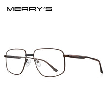 Load image into Gallery viewer, MERRYS DESIGN Men  Square Glasses Frame Business Style Titanium Alloy Frames Myopia Prescription Eyeglasses S2418