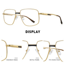 Load image into Gallery viewer, MERRYS DESIGN Men  Square Glasses Frame Business Style Titanium Alloy Frames Myopia Prescription Eyeglasses S2418