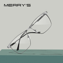 Carica l&#39;immagine nel visualizzatore di Gallery, MERRYS DESIGN Men  Titanium Alloy Optics Glasses Frames Male Square Ultralight Myopia Prescription Eyeglasses S2118