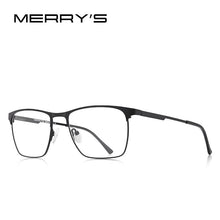 Carica l&#39;immagine nel visualizzatore di Gallery, MERRYS DESIGN Men  Titanium Alloy Optics Glasses Frames Male Square Ultralight Myopia Prescription Eyeglasses S2118
