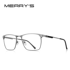 MERRYS DESIGN Men  Titanium Alloy Optics Glasses Frames Male Square Ultralight Myopia Prescription Eyeglasses S2118