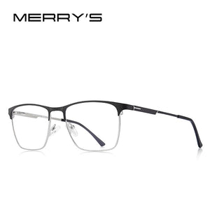MERRYS DESIGN Men  Titanium Alloy Optics Glasses Frames Male Square Ultralight Myopia Prescription Eyeglasses S2118
