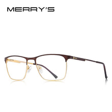 Carica l&#39;immagine nel visualizzatore di Gallery, MERRYS DESIGN Men  Titanium Alloy Optics Glasses Frames Male Square Ultralight Myopia Prescription Eyeglasses S2118