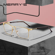 Load image into Gallery viewer, MERRYS DESIGN Men  Titanium Alloy Optics Glasses Male Square Ultralight Eye Myopia Hyperopia Prescription Eyeglasses S2030