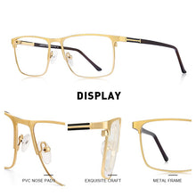 Load image into Gallery viewer, MERRYS DESIGN Men  Titanium Alloy Optics Glasses Male Square Ultralight Eye Myopia Hyperopia Prescription Eyeglasses S2030