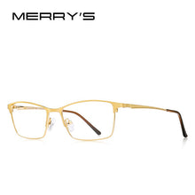 Load image into Gallery viewer, MERRYS DESIGN Men  Titanium Alloy Optics Glasses Male Ultralight Eye Myopia Hyperopia Prescription Eyeglasses S2041