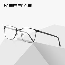 Load image into Gallery viewer, MERRYS DESIGN Men  Titanium Alloy Square Optics Glasses Men Ultralight Eye Myopia Prescription Eyeglasses S2039