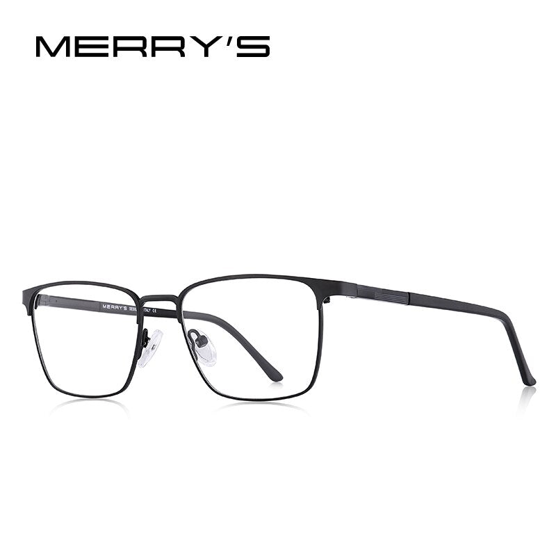MERRYS DESIGN Men  Titanium Alloy Square Optics Glasses Men Ultralight Eye Myopia Prescription Eyeglasses S2039