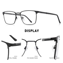 Load image into Gallery viewer, MERRYS DESIGN Men  Titanium Alloy Square Optics Glasses Men Ultralight Eye Myopia Prescription Eyeglasses S2039