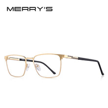 Load image into Gallery viewer, MERRYS DESIGN Men  Titanium Alloy Square Optics Glasses Men Ultralight Eye Myopia Prescription Eyeglasses S2039