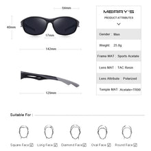 Load image into Gallery viewer, MERRYS DESIGN Men Polarized Outdoor Sports Sunglasses Male Goggles Glasses For Fishing Driving UV400 Protection S9024