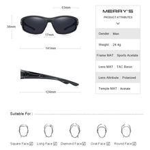 Load image into Gallery viewer, MERRYS DESIGN Men Polarized Outdoor Sports Sunglasses Male Goggles Glasses For Fishing Driving UV400 Protection S9031