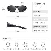Load image into Gallery viewer, MERRYS DESIGN Men Polarized Outdoor sports Sunglasses Male Goggles Glasses For Driving UV400 Protection S9021