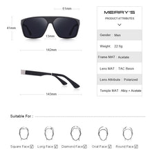 Load image into Gallery viewer, MERRYS DESIGN Men Polarized Spuare Sunglasses Male Driving Shades Classic Sun Glasses For Men UV400 Oculos S3557