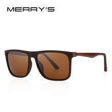Load image into Gallery viewer, MERRYS DESIGN Men Polarized Square Sunglasses Male Eyewear Aviation Aluminum Legs 100% UV Protection S8250